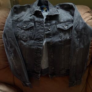 Nautica Black Washed Denim Jean Jacket